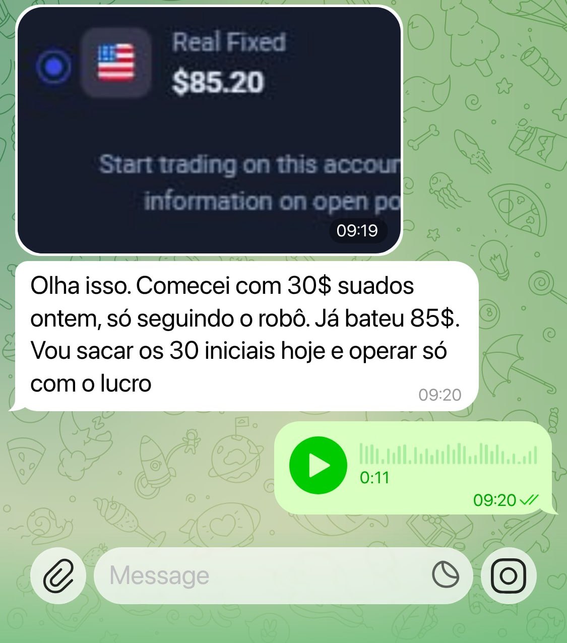 Depoimento da tropa