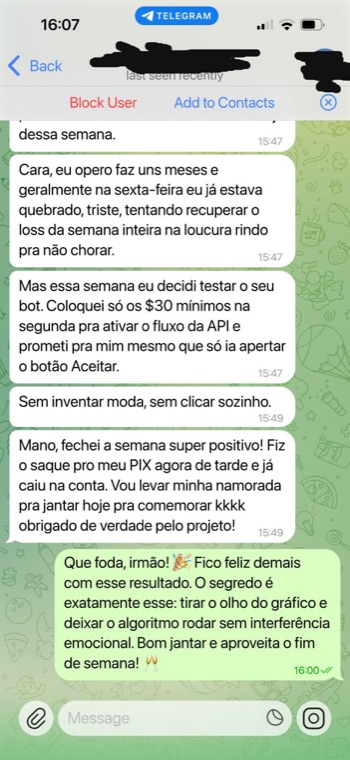 Depoimento da tropa
