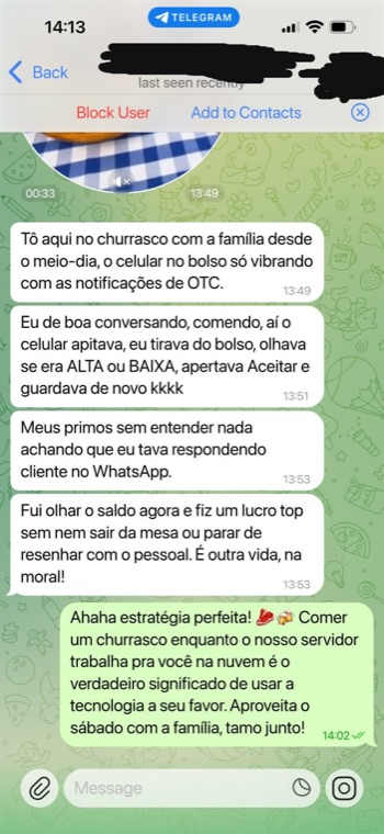 Depoimento da tropa